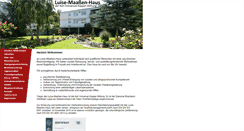 Desktop Screenshot of luise-maassen-haus.de