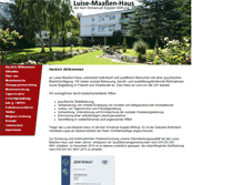 Tablet Screenshot of luise-maassen-haus.de